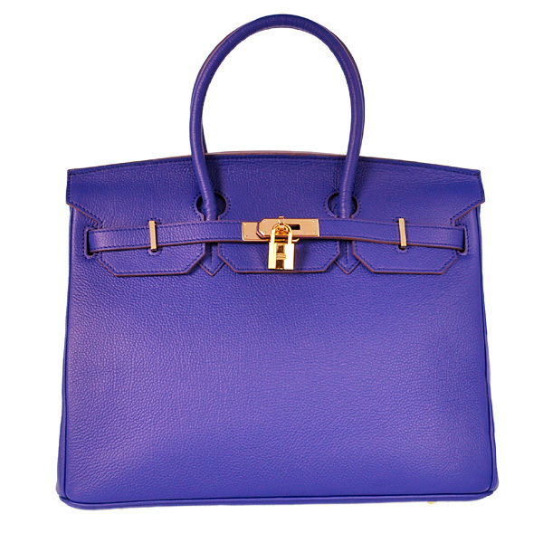 H35BJSG Hermes Birkin 35CM pelle togo in zaffiro con oro ha